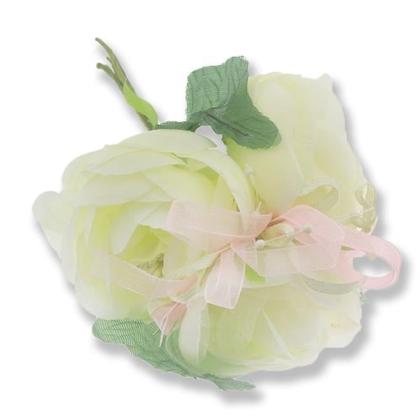 6 Demet Üç Çiçekli Tohumlu Çiçek Yaka Gülü