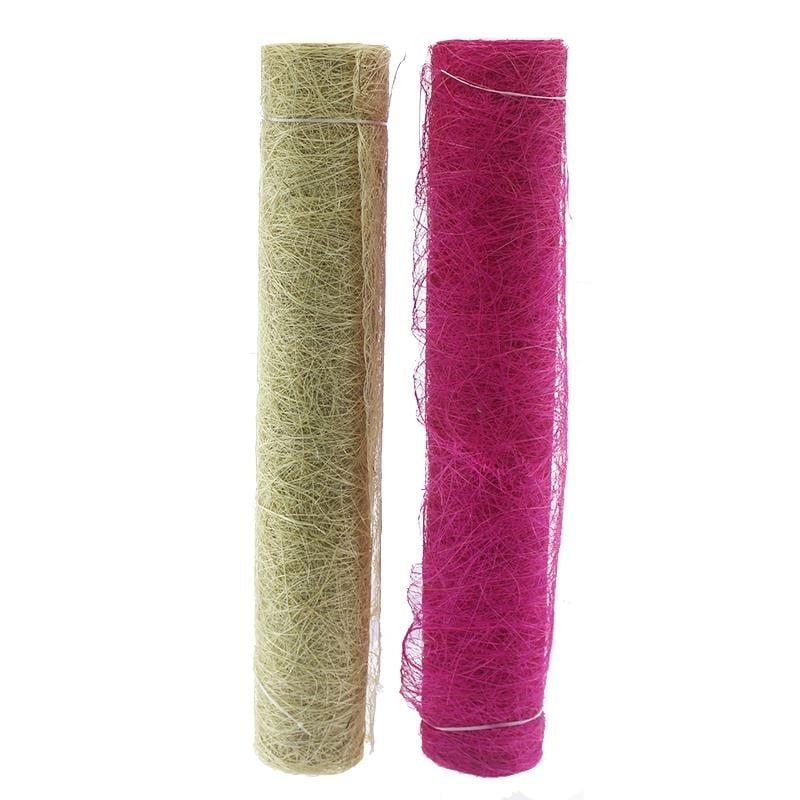 60cm x 8metre Abaka Doğal Lif Kumaş Buketlik Buket Tülü