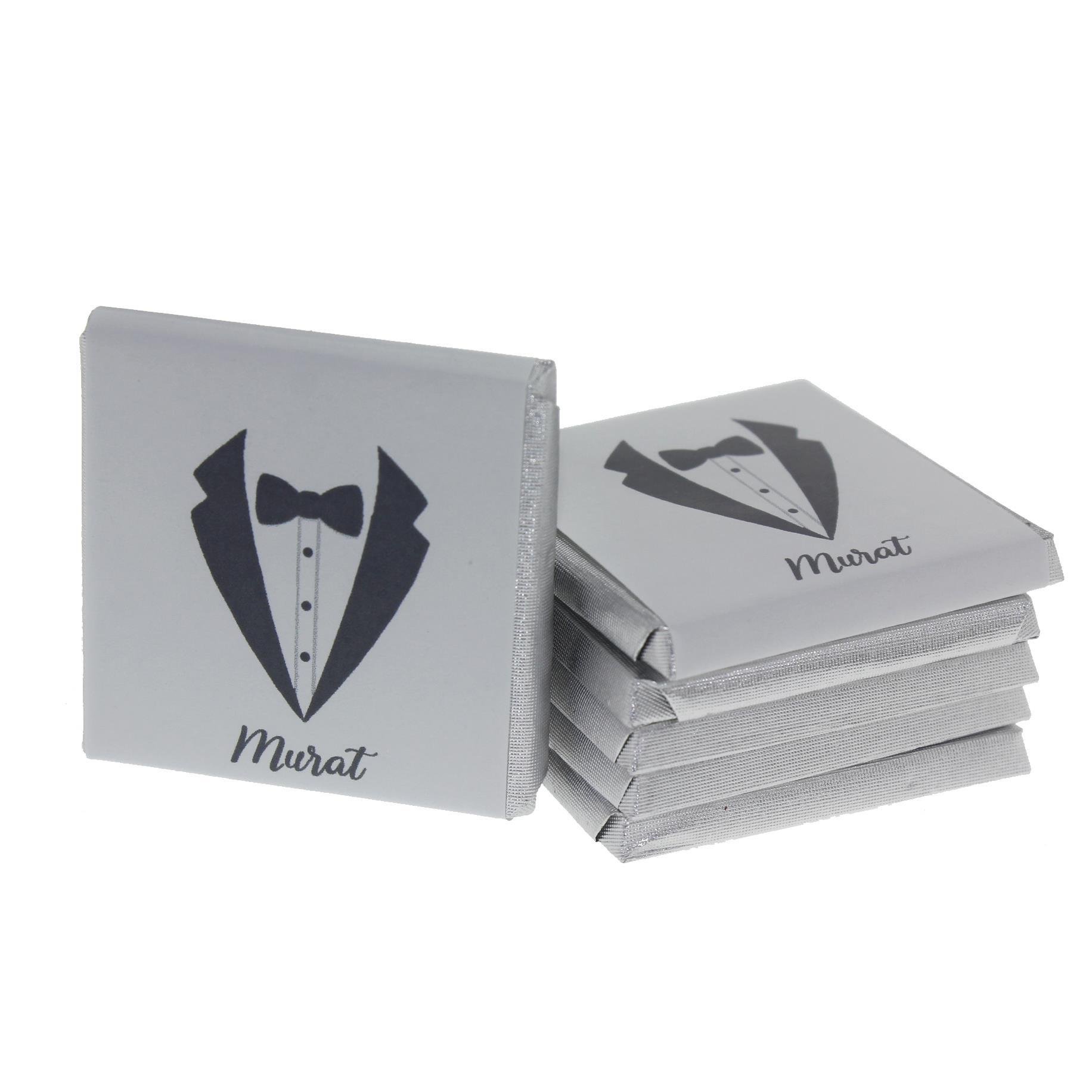 72 Adet Gelinlik Damatlık İsim Etiketli Madlen Söz Nişan Çikolatası