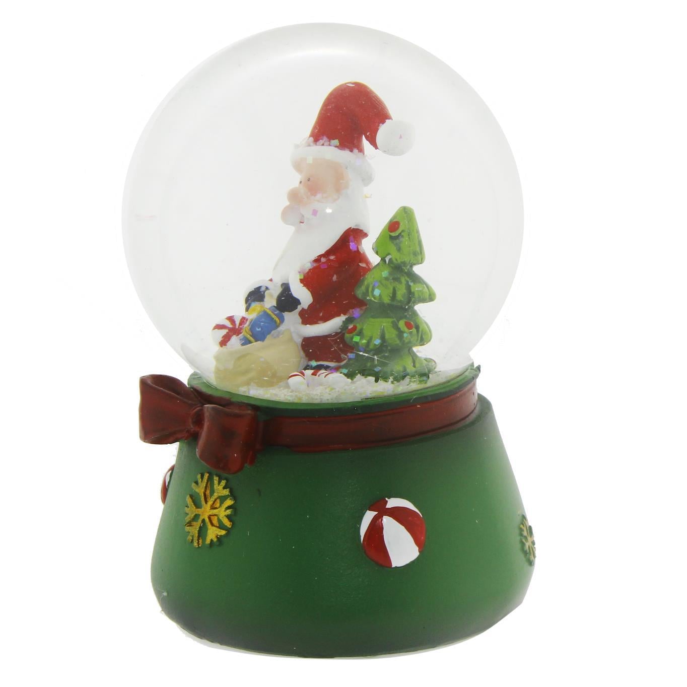 8x12cm Müzikli Işıklı Kar Küresi Noel Baba Yılbaşı