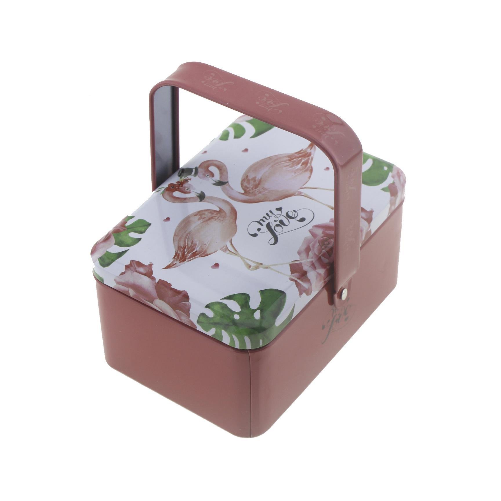 9x12cm Flamingo Metal Kutu