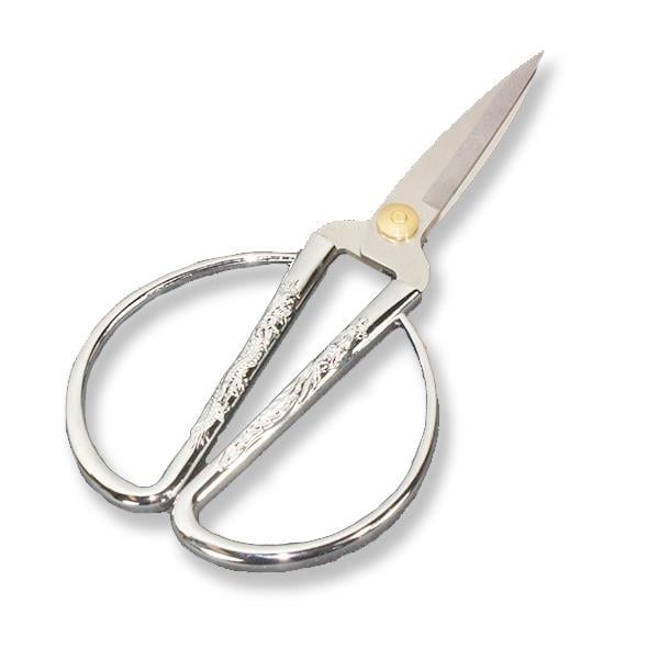 9x18cm İşlemeli Metal Nişan Makası