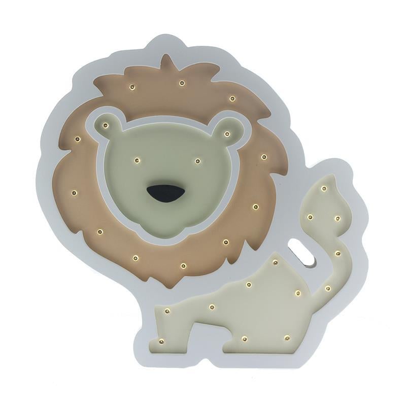 Ahşap Led Işıklı Pilli Arslan Dekor