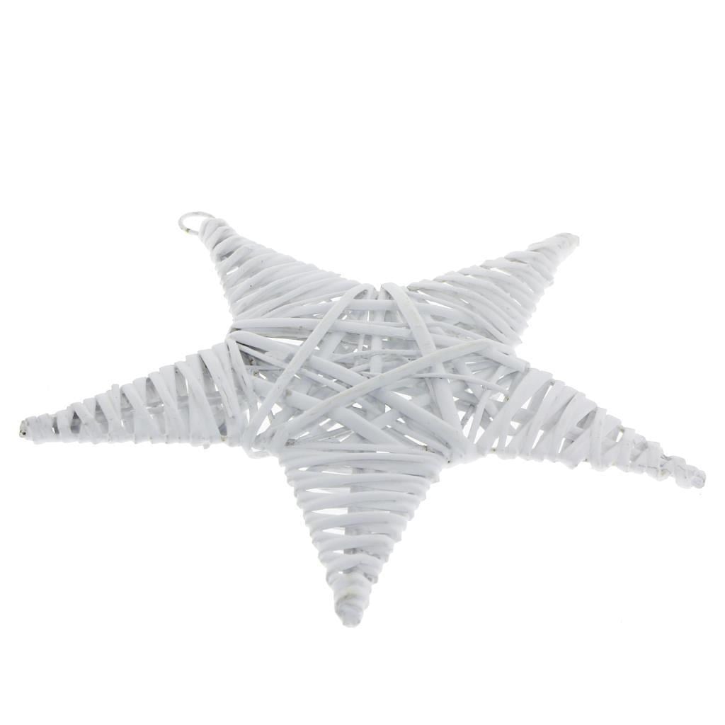 Ahşap Yıldız Kapı Süsü Bambu 30cm