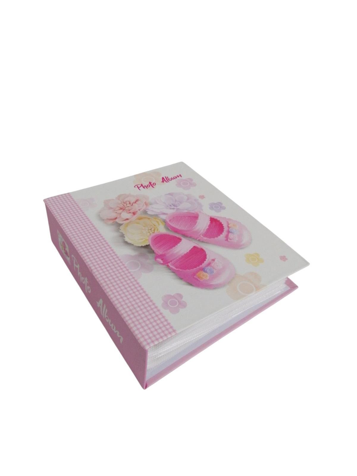 Bebek Fotoğraf Albümü 13x17cm Pembe Patikli