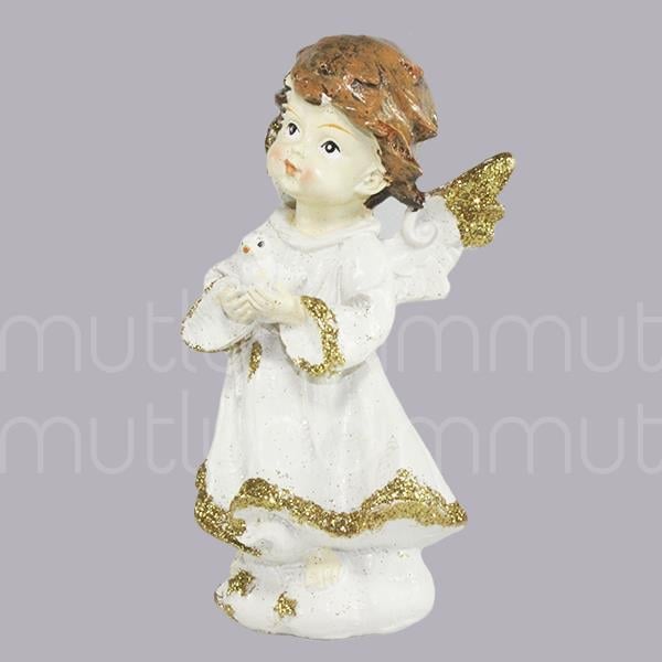 Elinde Kuş Olan Melek Biblo 1 Adet