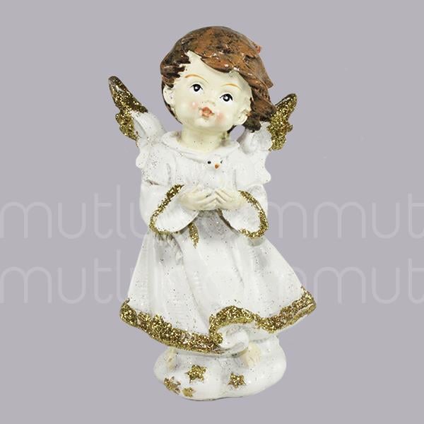 Elinde Kuş Olan Melek Biblo 1 Adet