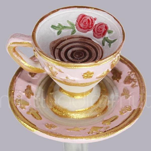 Fincanlı Kaşık Cupcake'li Çatal 2'li Set Tatlı Kaşığı ve Çatalı
