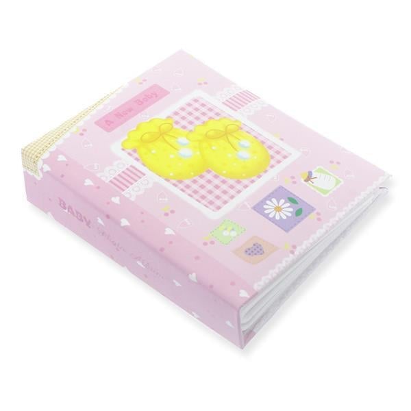 Fotoğraf Albümü 14x17cm Pembe Patikli