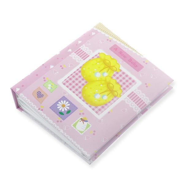 Fotoğraf Albümü 14x17cm Pembe Patikli