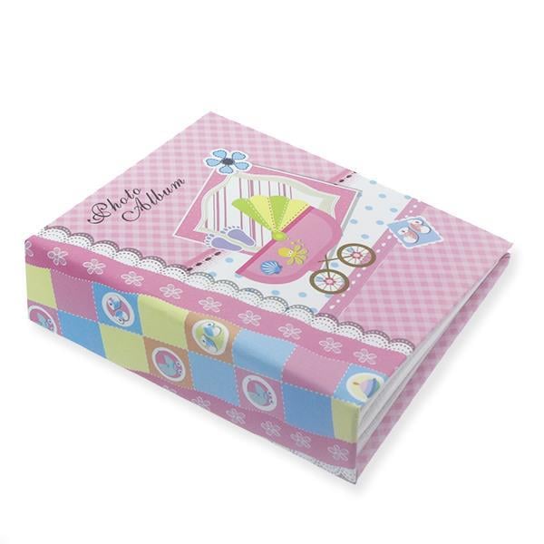 Fotoğraf Albümü 14x17cm  Pembe Pusetli