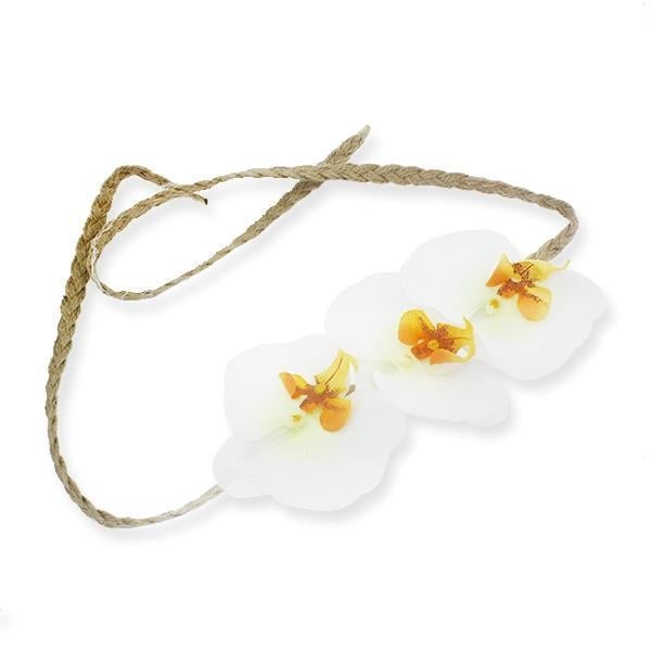 Helen Taç Yapay Orkide Çiçekli Saç Bandı