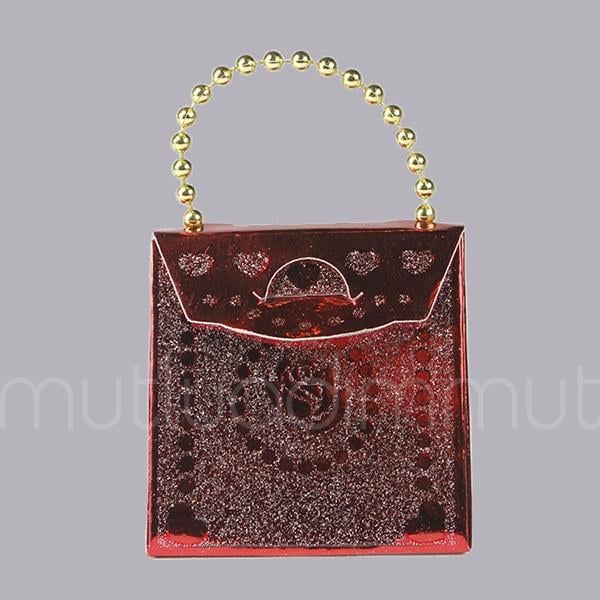 İnci Saplı Demonte Karton Çanta 25 Adet