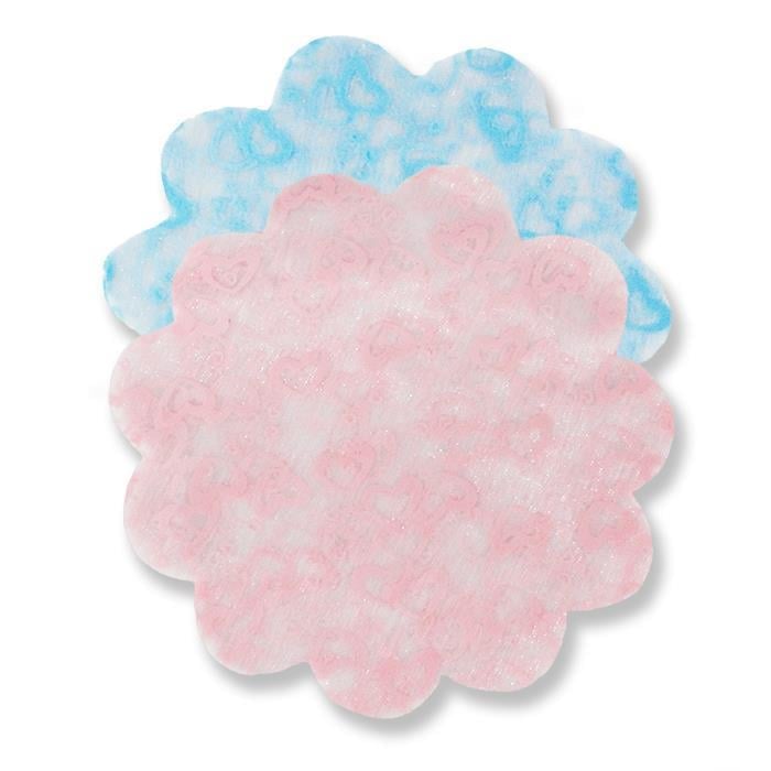 Kalp Baskılı Organze Tül 17cm 50 Adet