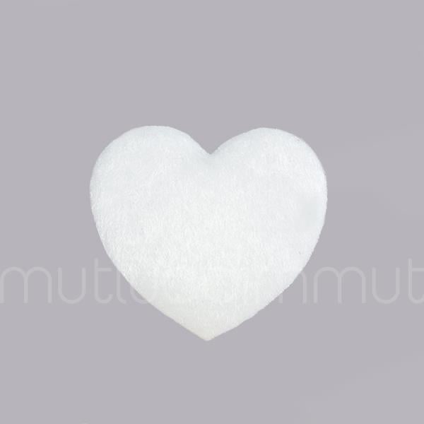 Kumaş Tüylü Kalp 12 Adet