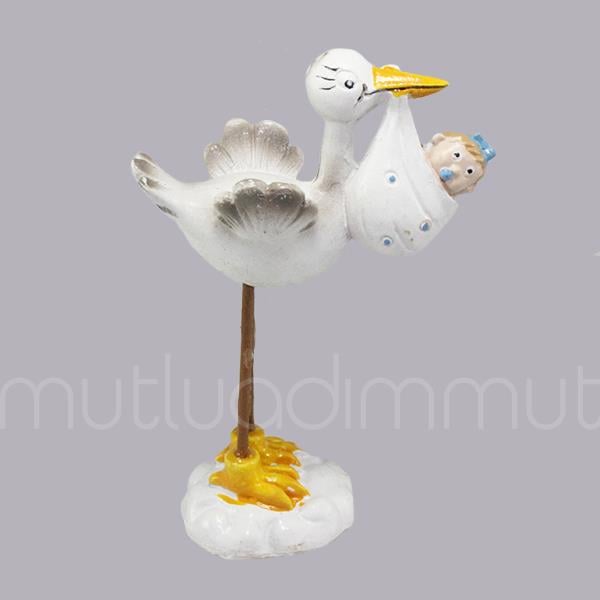 Kundakta Bebek Taşıyan Leylek Biblo 12 Adet