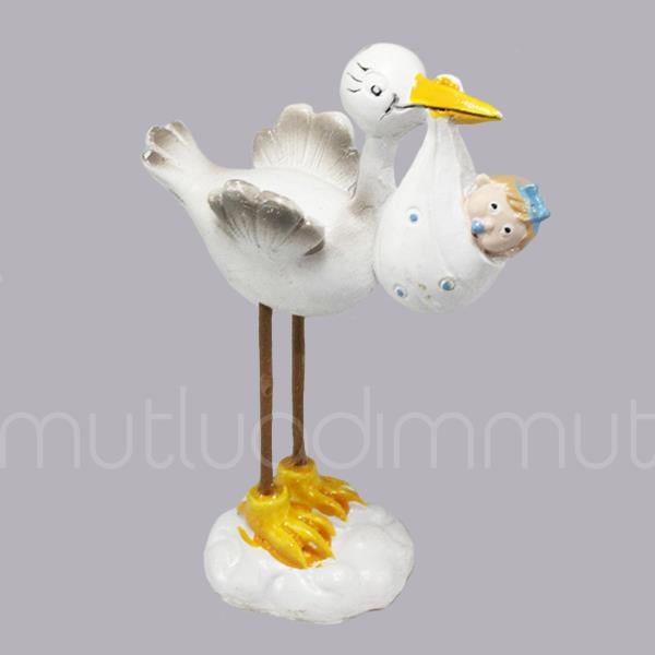 Kundakta Bebek Taşıyan Leylek Biblo 12 Adet