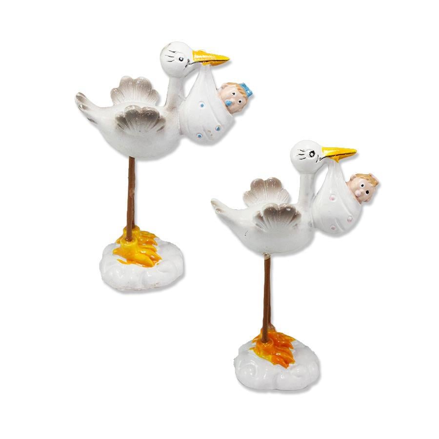 Kundakta Bebek Taşıyan Leylek Biblo 12 Adet