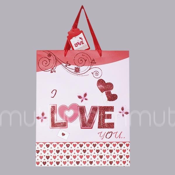 Love Yazılı Karton Çanta 1 Adet