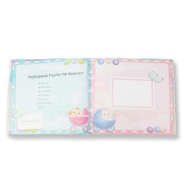 Mavi Pusetli Ayıcıklı Bebeğin Güncesi Anı Defteri