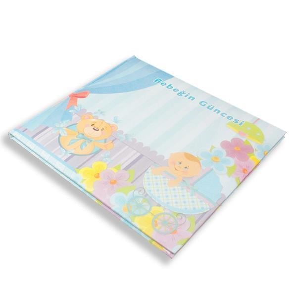 Mavi Pusetli Ayıcıklı Bebeğin Güncesi Anı Defteri