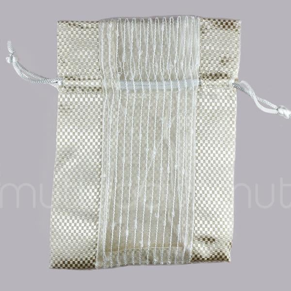 Parlak Önü Tüllü Kese 11x15cm 12 Adet