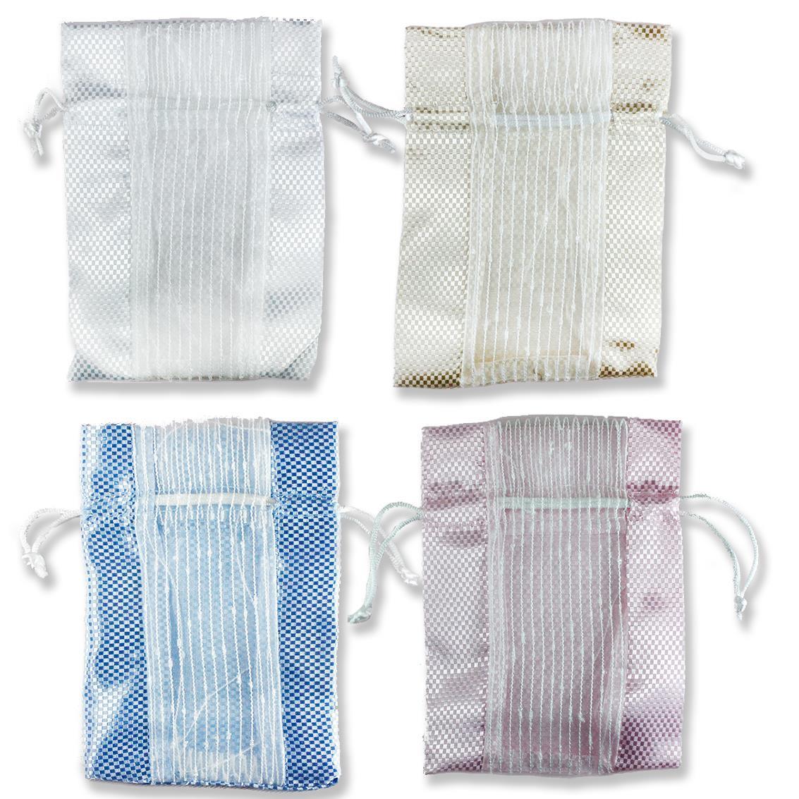 Parlak Önü Tüllü Kese 11x15cm 12 Adet