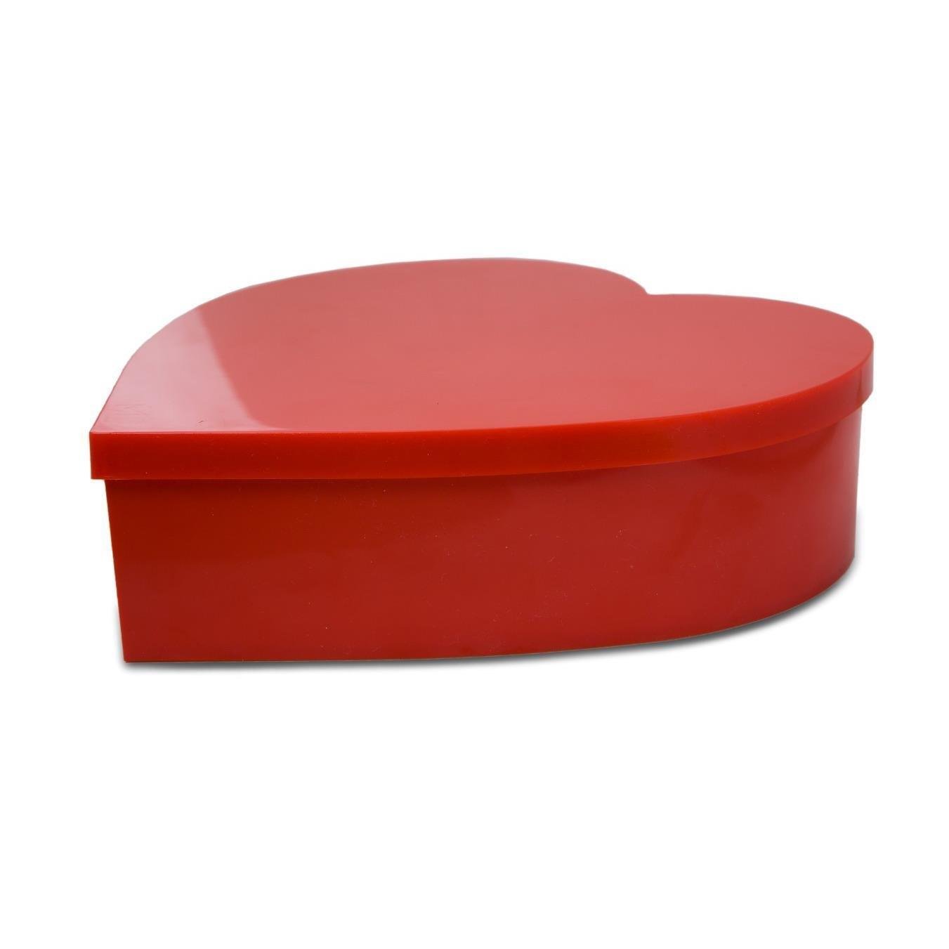 Plastik Kalp Kutu 22x6cm