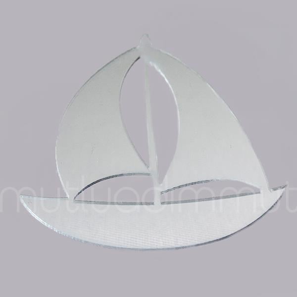 Pleksi Ayna Sticker Yelkenli Büyük 12 Adet