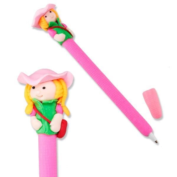 Postacı Kız Tükenmez Kalem 4 Adet