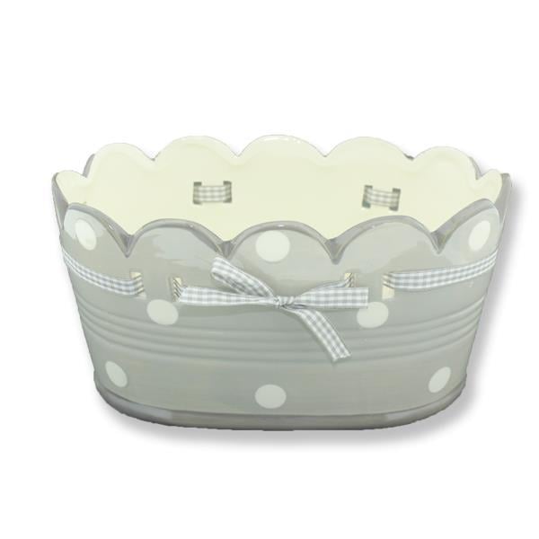 Puanlı Seramik Saksı 3lü Set