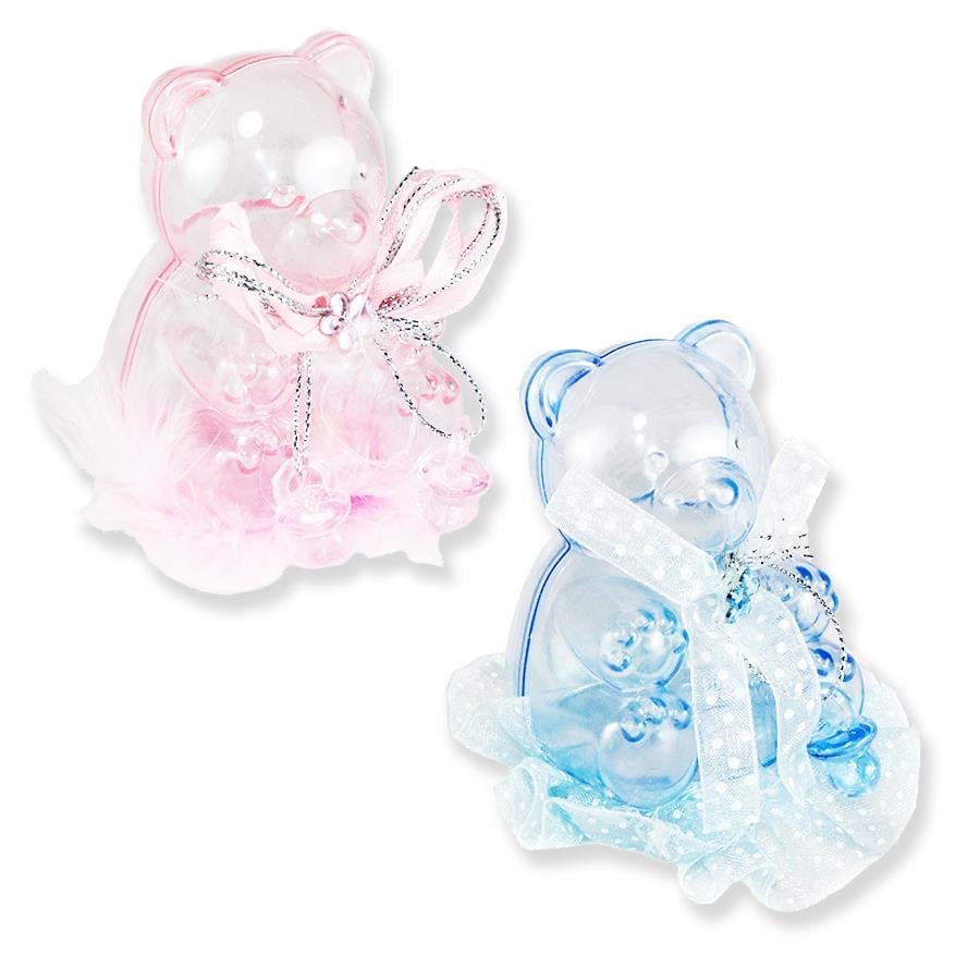 Şeffaf Ayıcık Kutu 12 Adet