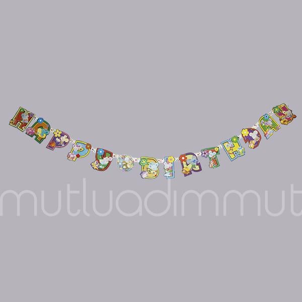 Sincaplı Happy Birthday Flama Bayrak Banner