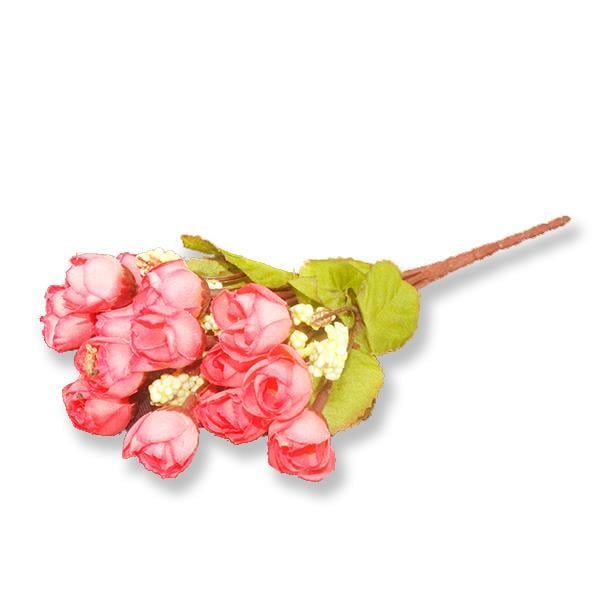 Tomurcuklu Kumaş Çiçek 2 Demet