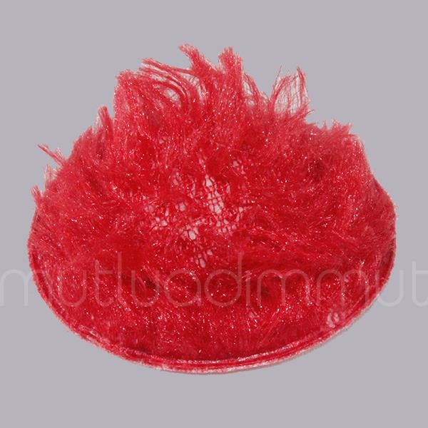 Tüylü Küçük Şapka 12 Adet