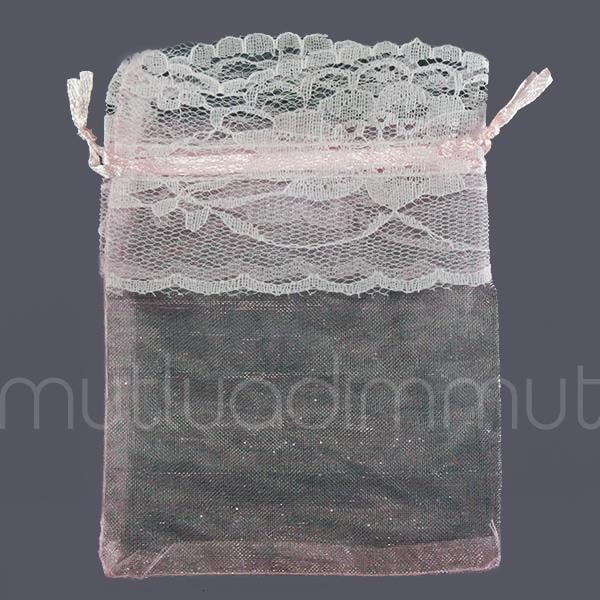 Ucu Dantel Fistolu Kese 9x12cm 12 Adet