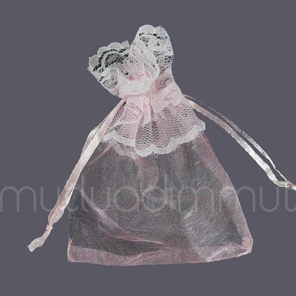 Ucu Dantel Fistolu Kese 9x12cm 12 Adet