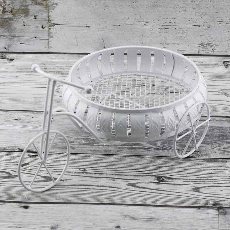 Yuvarlak Sepetli Desenli Metal Bisiklet