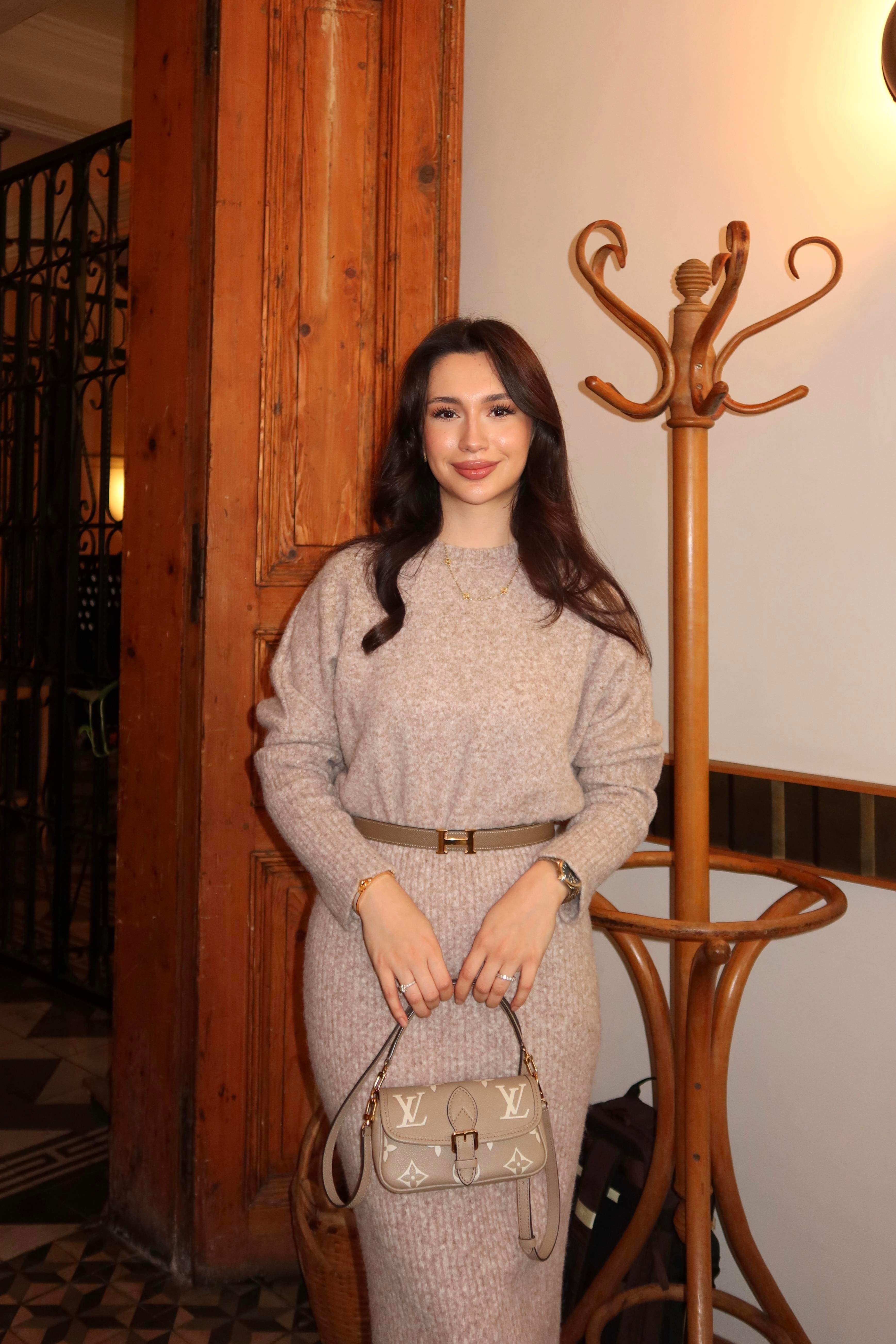 ALURE TRİKO ELBİSE - VİZON