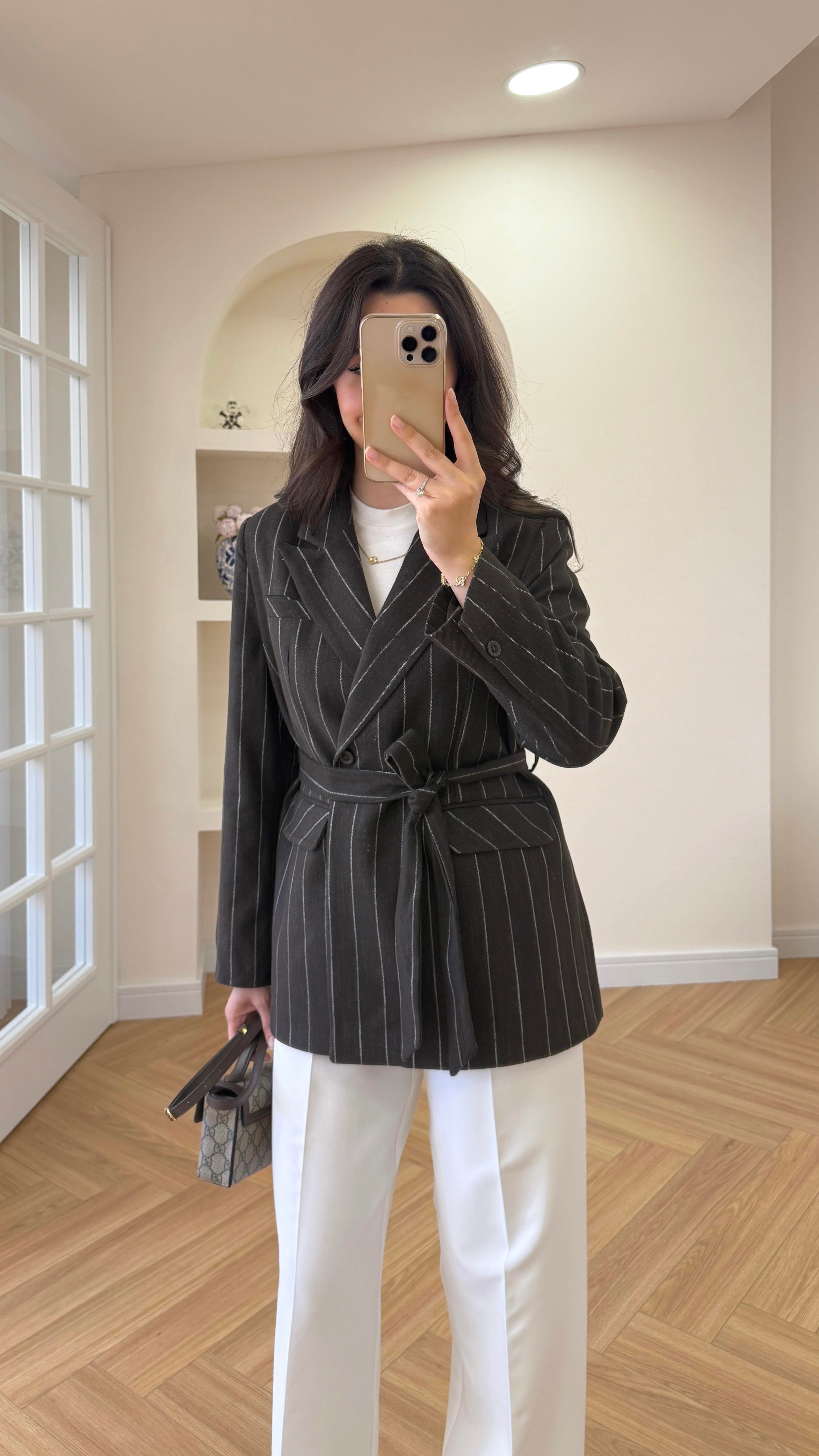 BARE PREMİUM BLAZER - ACI KAHVE