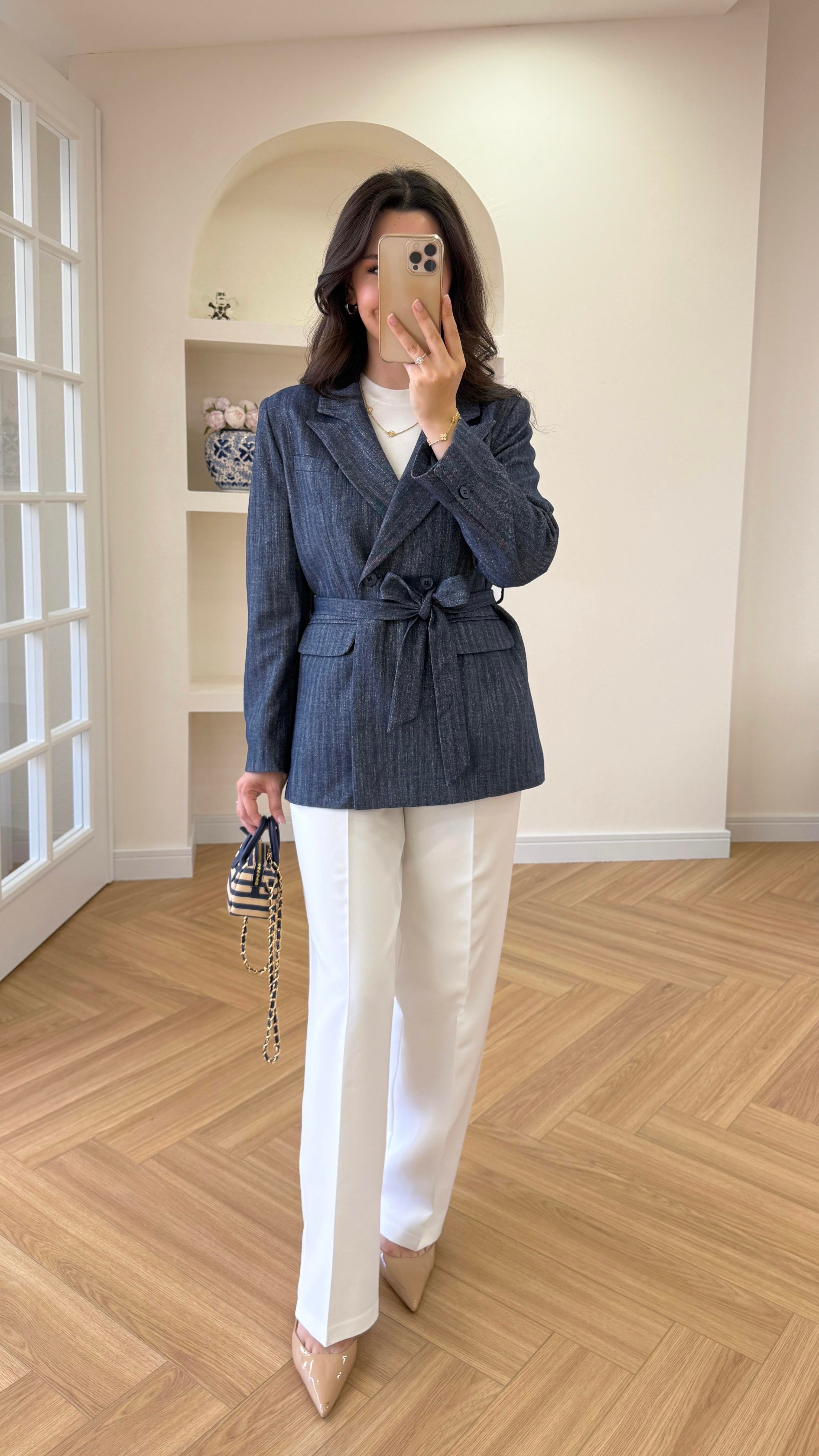 BARE PREMIUM BLAZER CEKET - İNDİGO