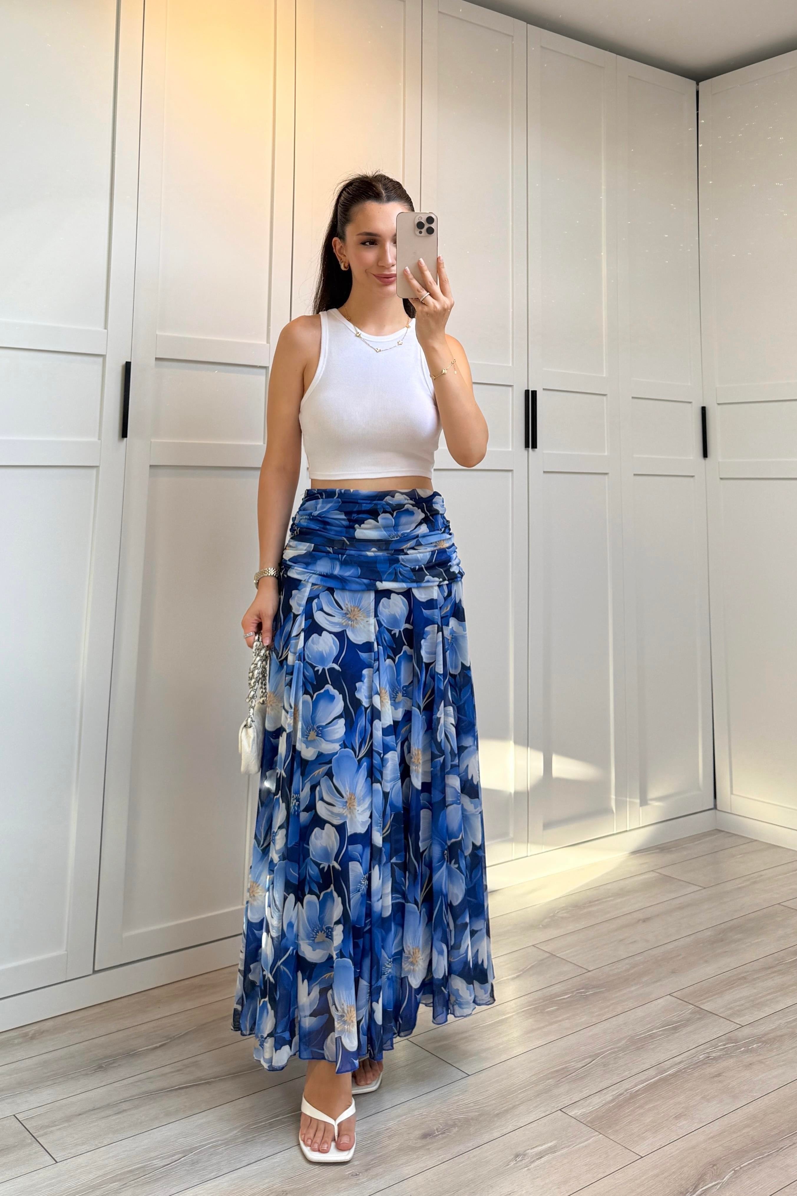 BLOOM ASTARLI ŞİFON ETEK