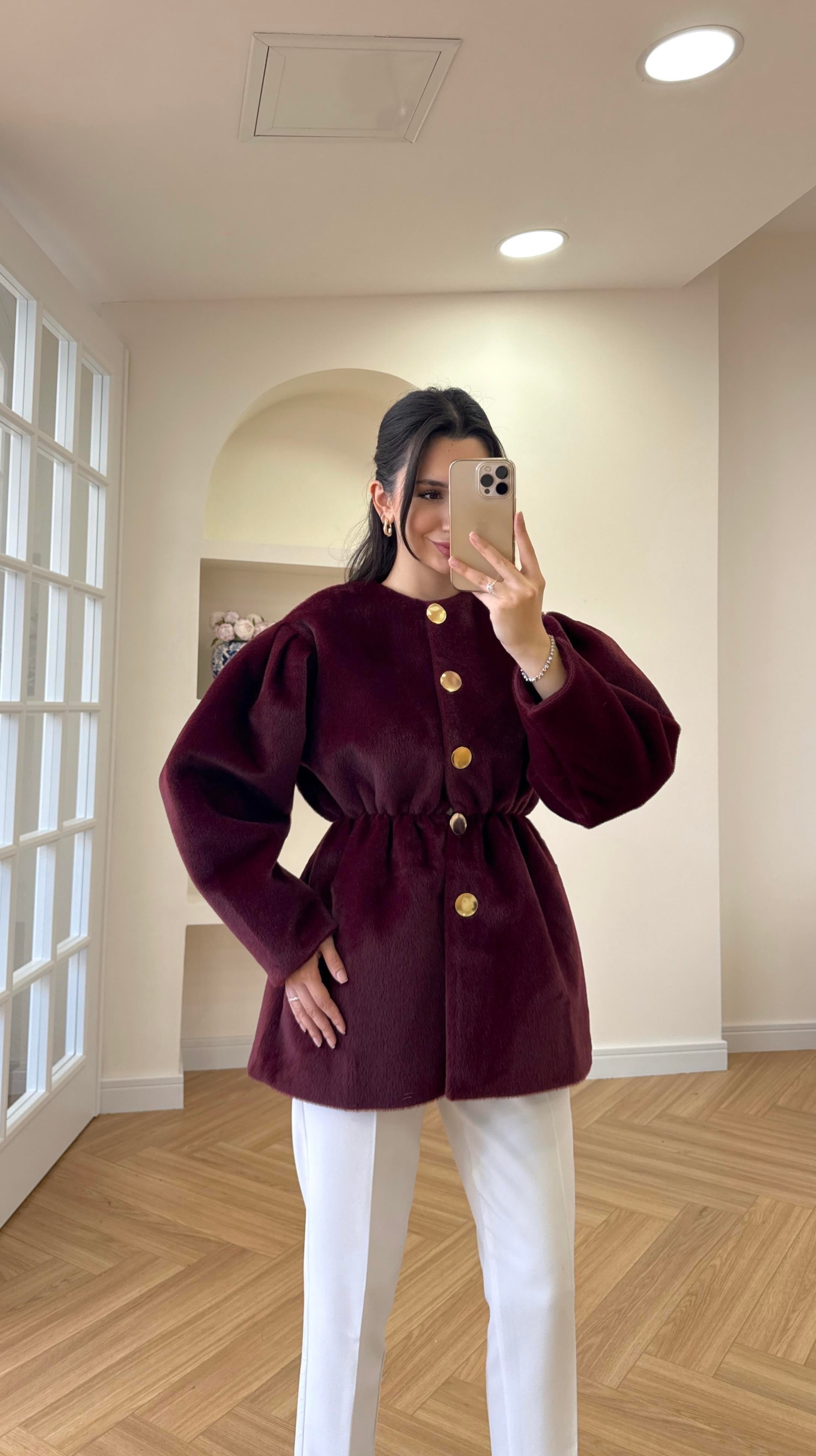 GOLD FOX KAŞE CEKET - BORDO