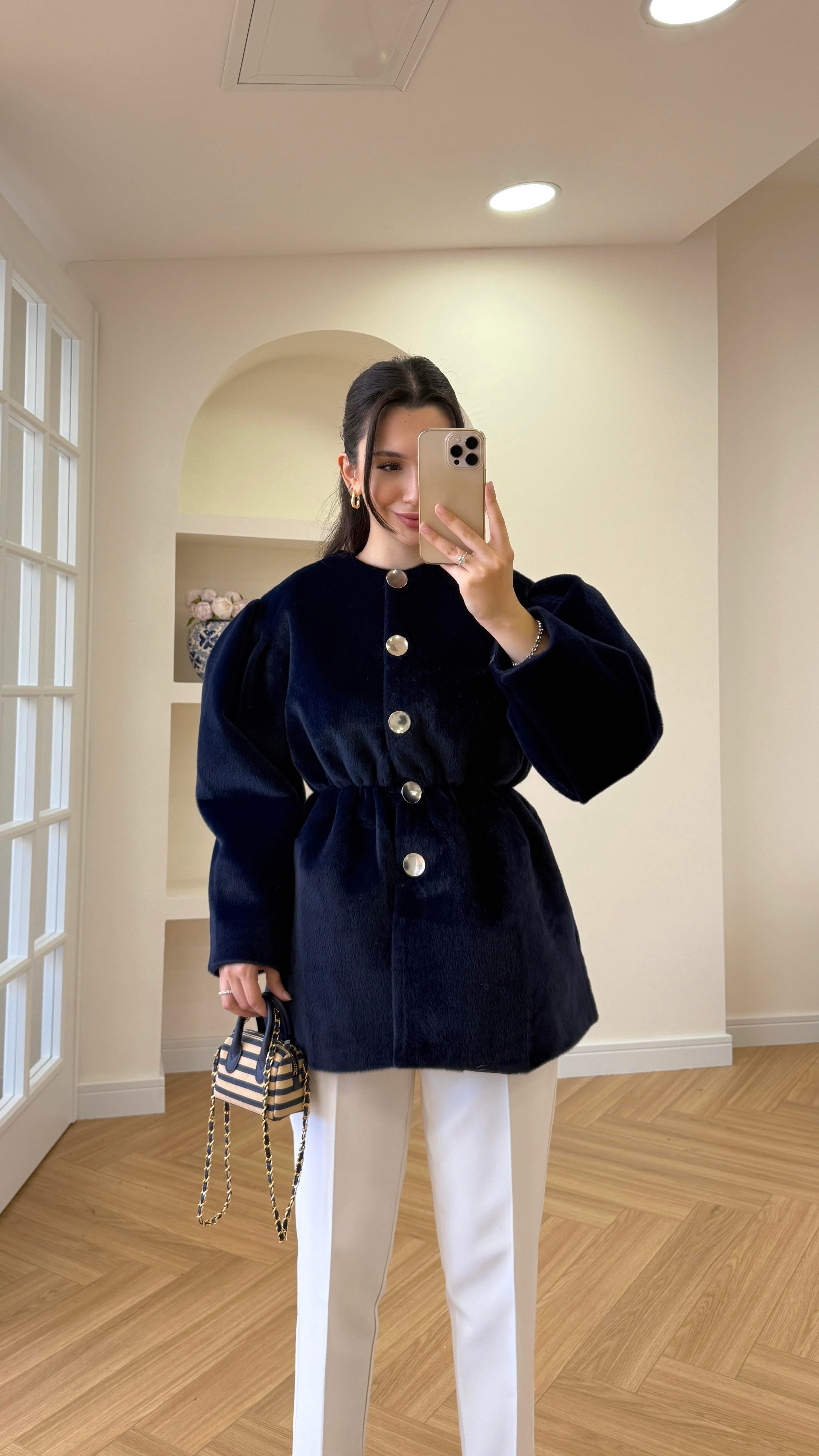 GOLD FOX KAŞE CEKET - LACİVERT 