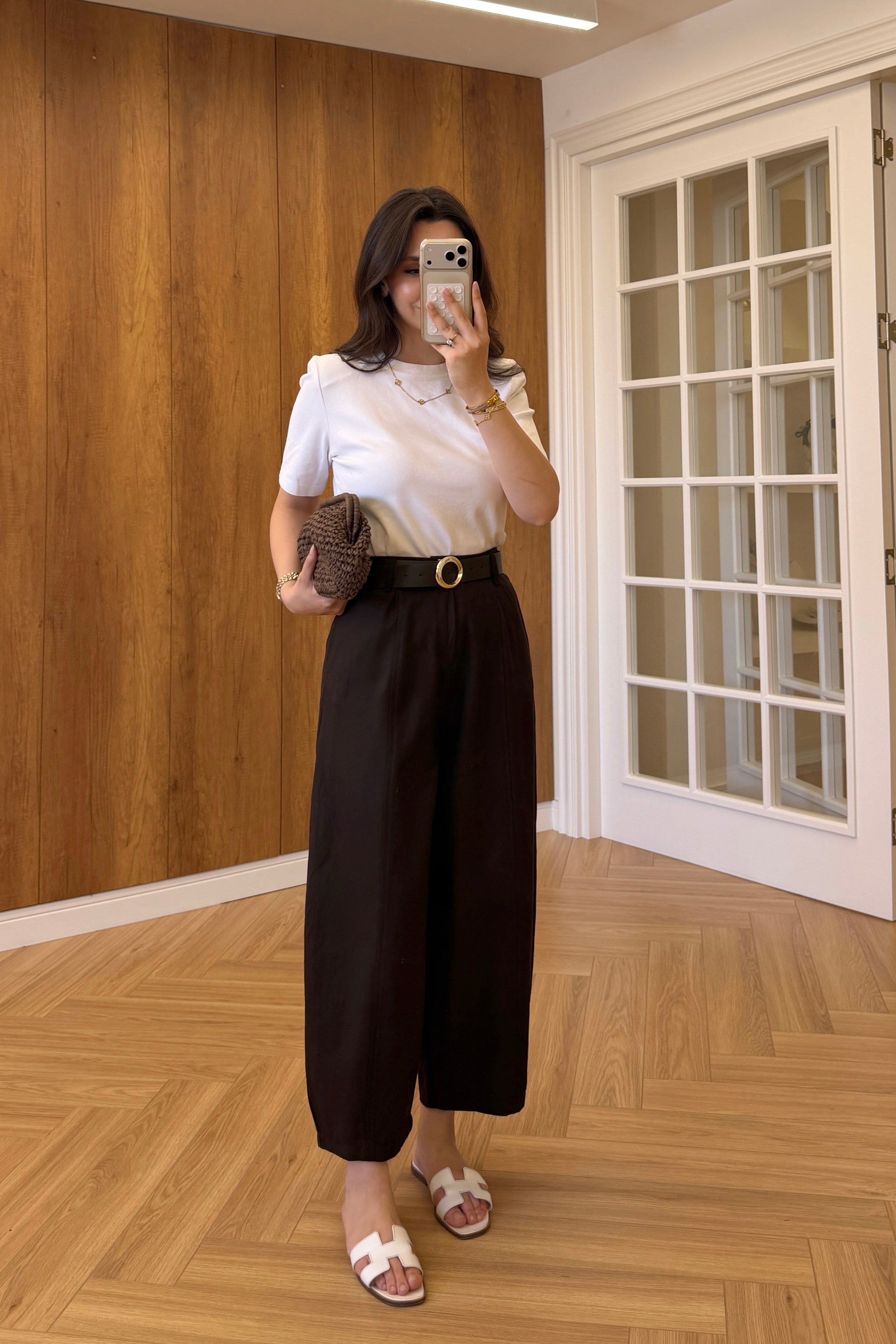 KEMERLİ BAGGY PANTOLON - KAHVE
