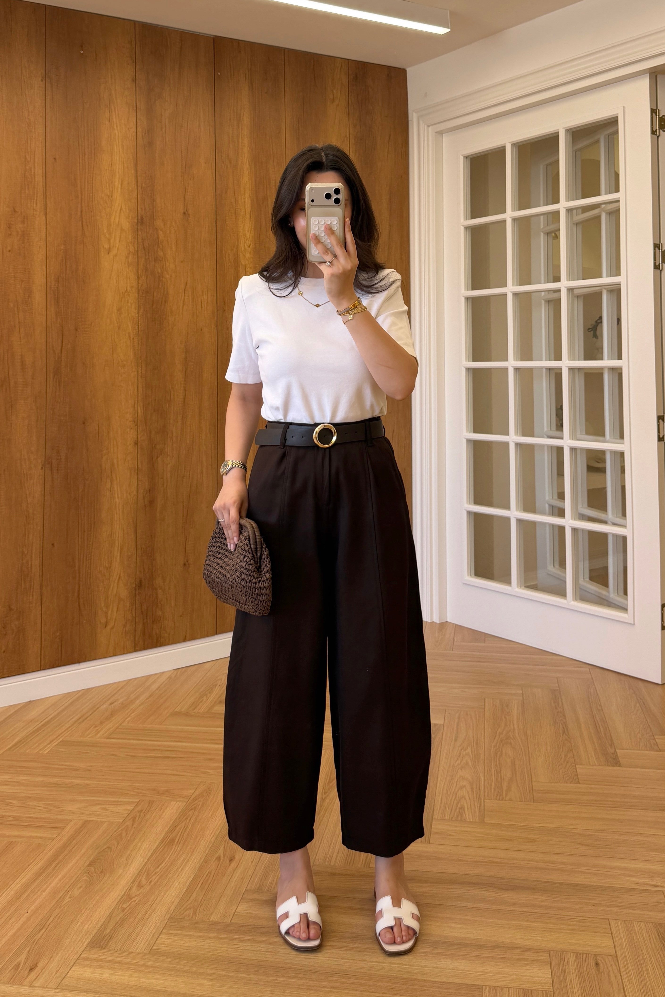 KEMERLİ BAGGY PANTOLON - KAHVE