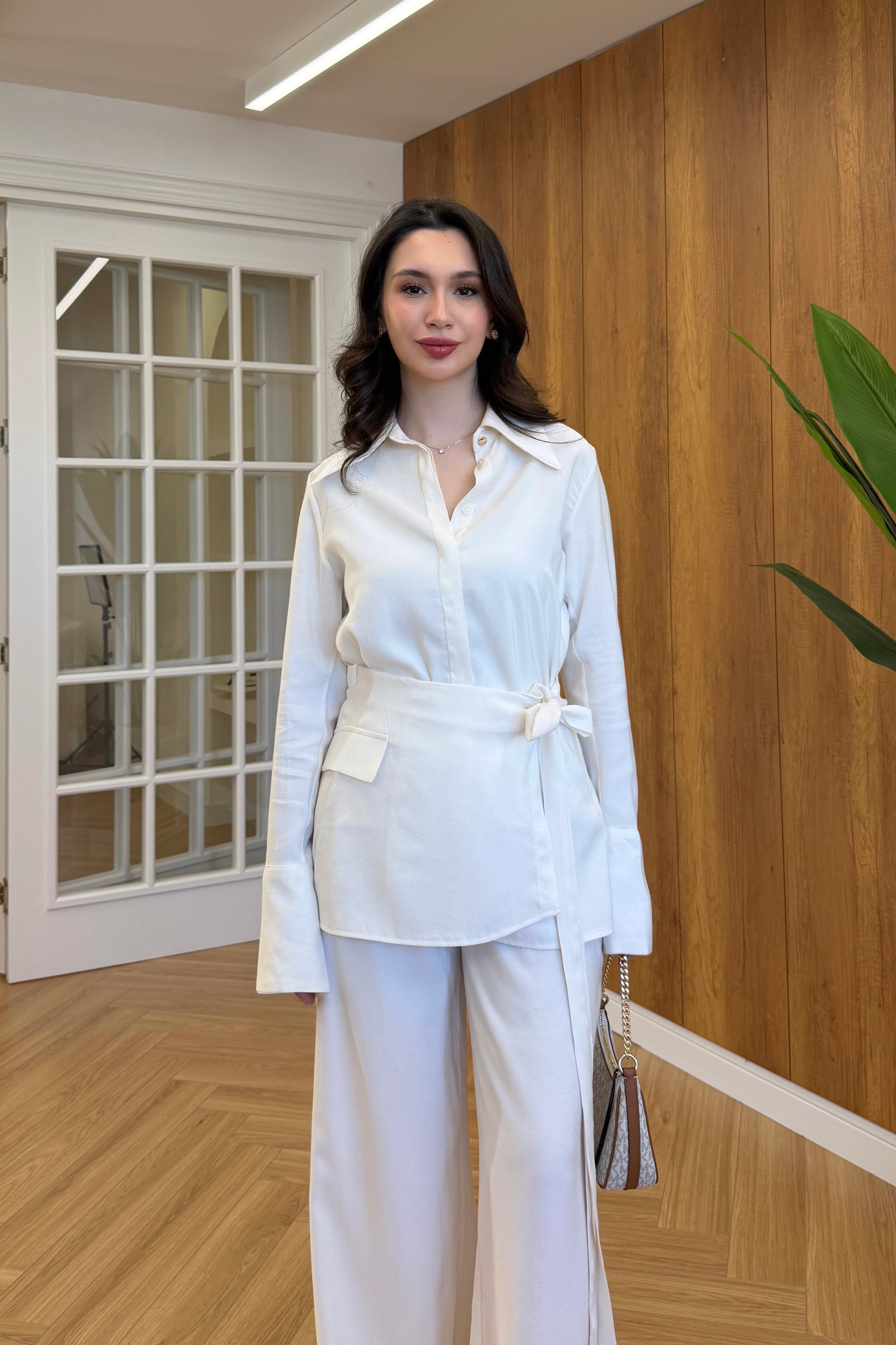SALTA ÜÇLÜ TAKIM - BEYAZ