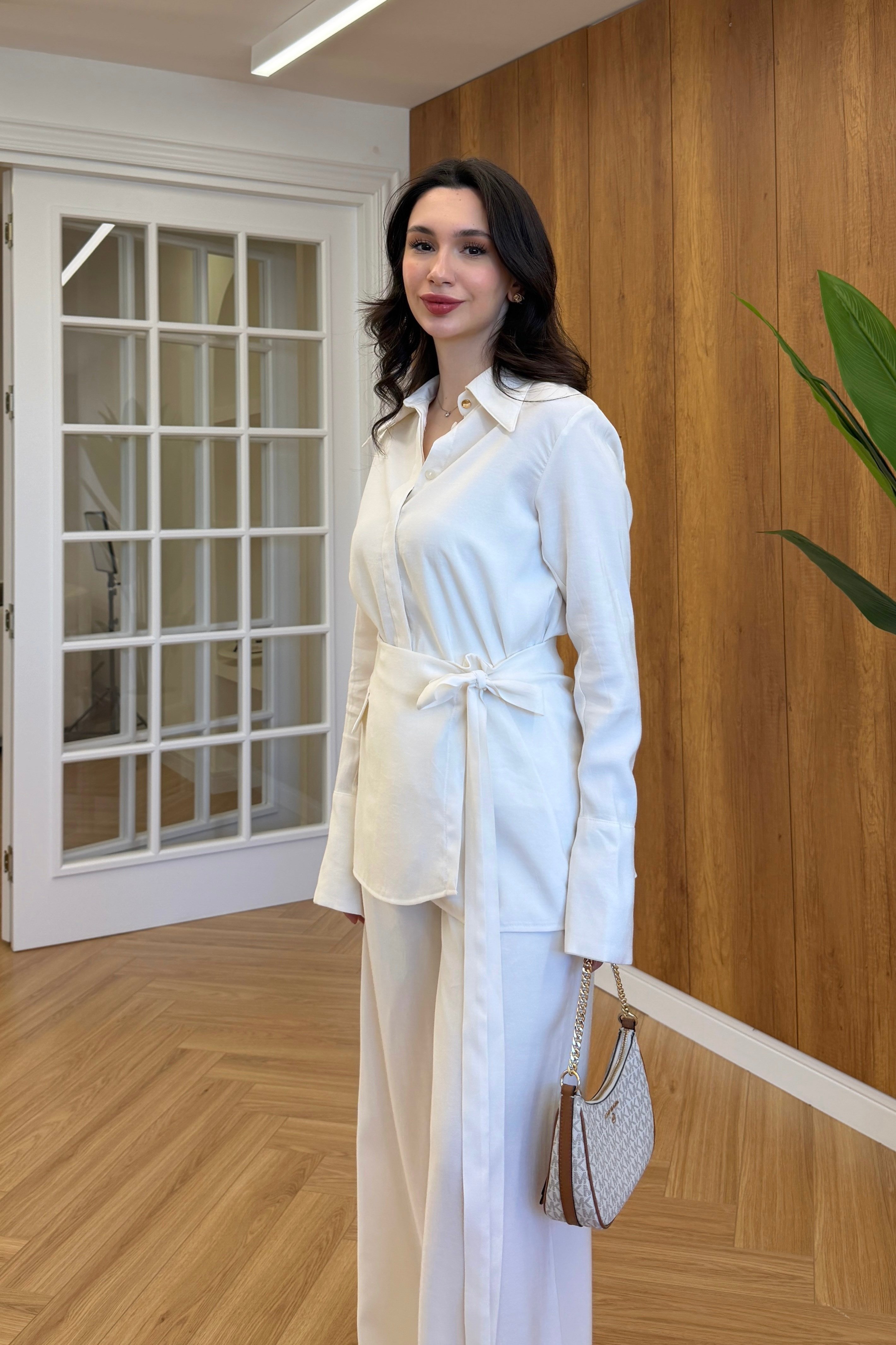 SALTA ÜÇLÜ TAKIM - BEYAZ
