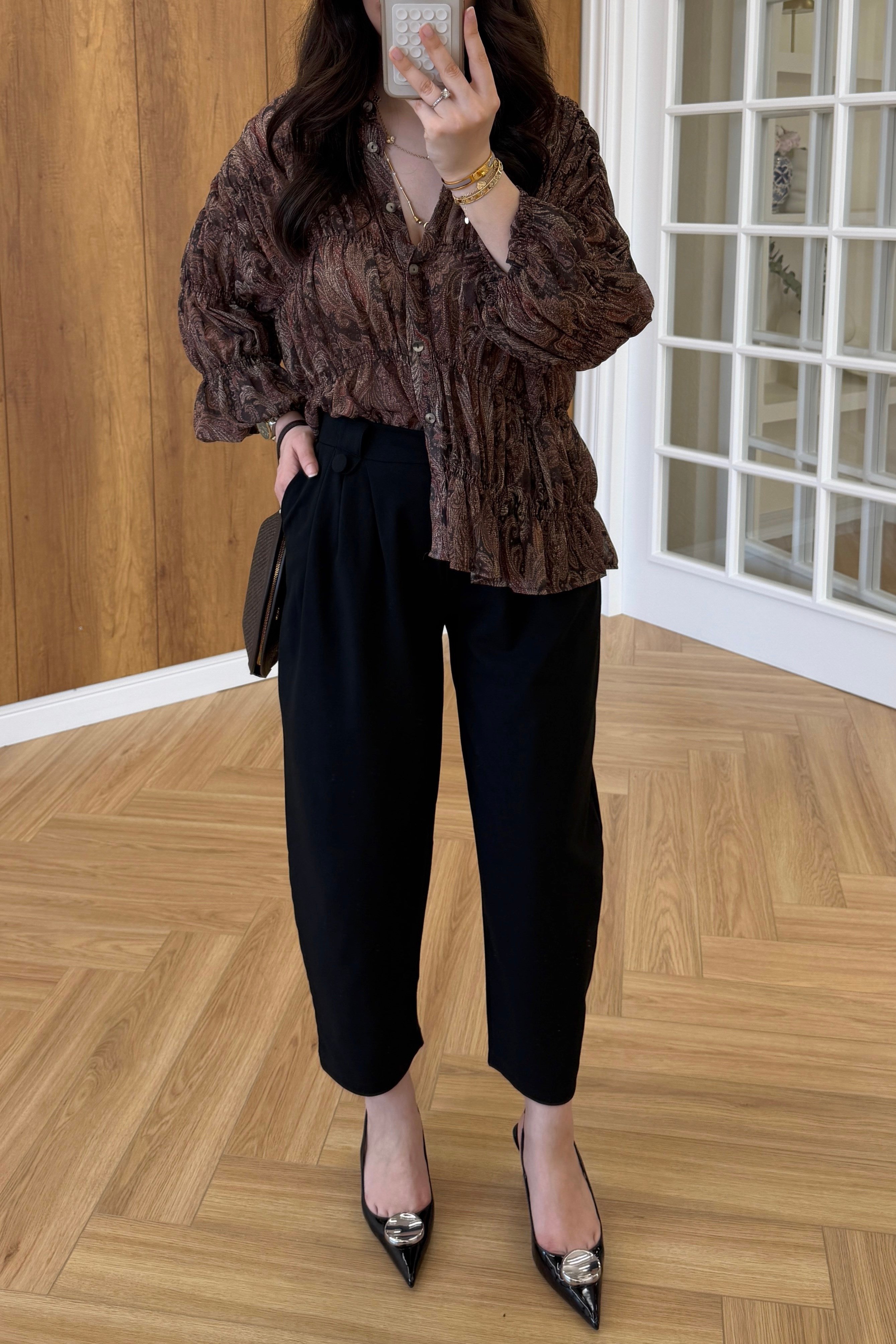 ZRA MODEL KUMAŞ PANTOLON - SİYAH