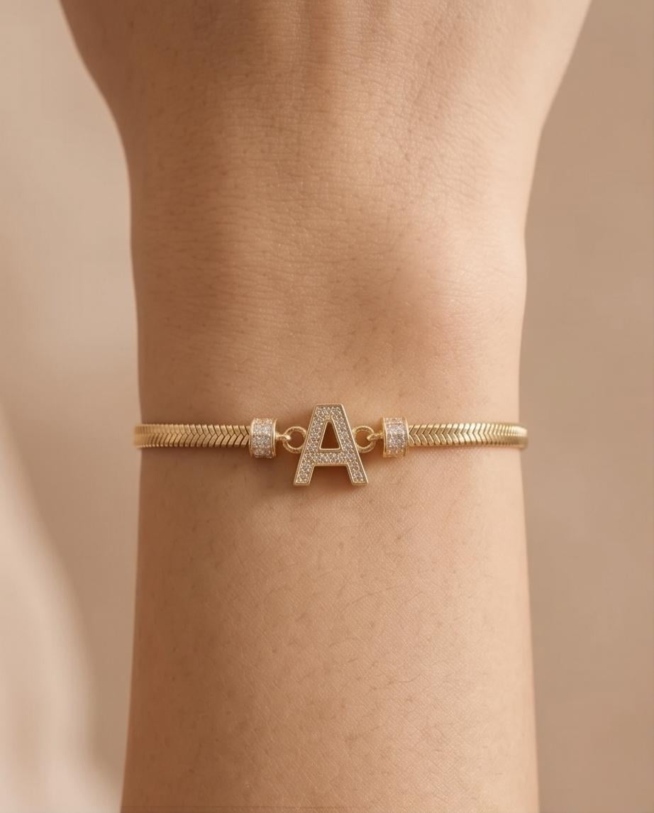 A HARF 14 AYAR ALTIN BİLEKLİK